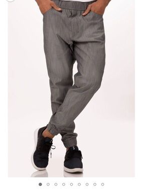 Chef Works Mens Jogger 257 Chef Pants
 - Gray